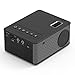 Projecteur, Pocket Vidéo Projecteur, Mini-LED Vidéo Projecteur De Cinéma Maison Soutien 1080P, 55 000 Heures, Cadeau Kid Jouets Préscolaires, AV/IR/USB/TF/HDMI / 5 V-2A