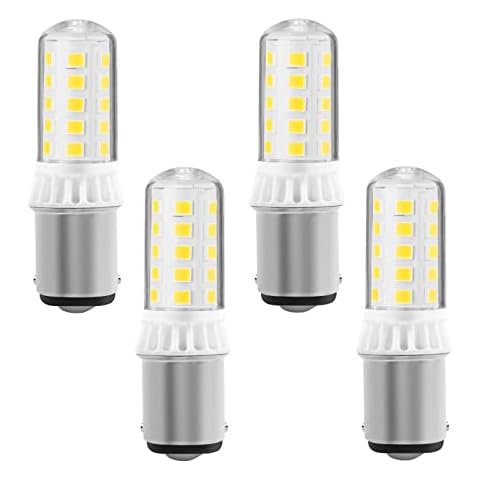 Yucclim 12V BA15S Bayonet LED Bulb for RV Camper Trailer Motorhome 5th Wheel and Marine Boat Landscape Patio Light Deck Light Replacement, 1103/1141 / 1156 AC/DC-12-24V (4 PACK, Cool White) Cover