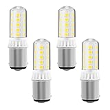 Yucclim 12V BA15S Bayonet LED Bulb for RV Camper Trailer Motorhome 5th Wheel and Marine Boat Landscape Patio Light Deck Light Replacement, 1103/1141 / 1156 AC/DC-12-24V (4 PACK, Cool White)