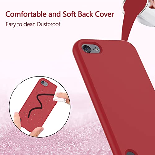 Coque iPod Touch 7e génération rouge silicone antichoc robuste - 4