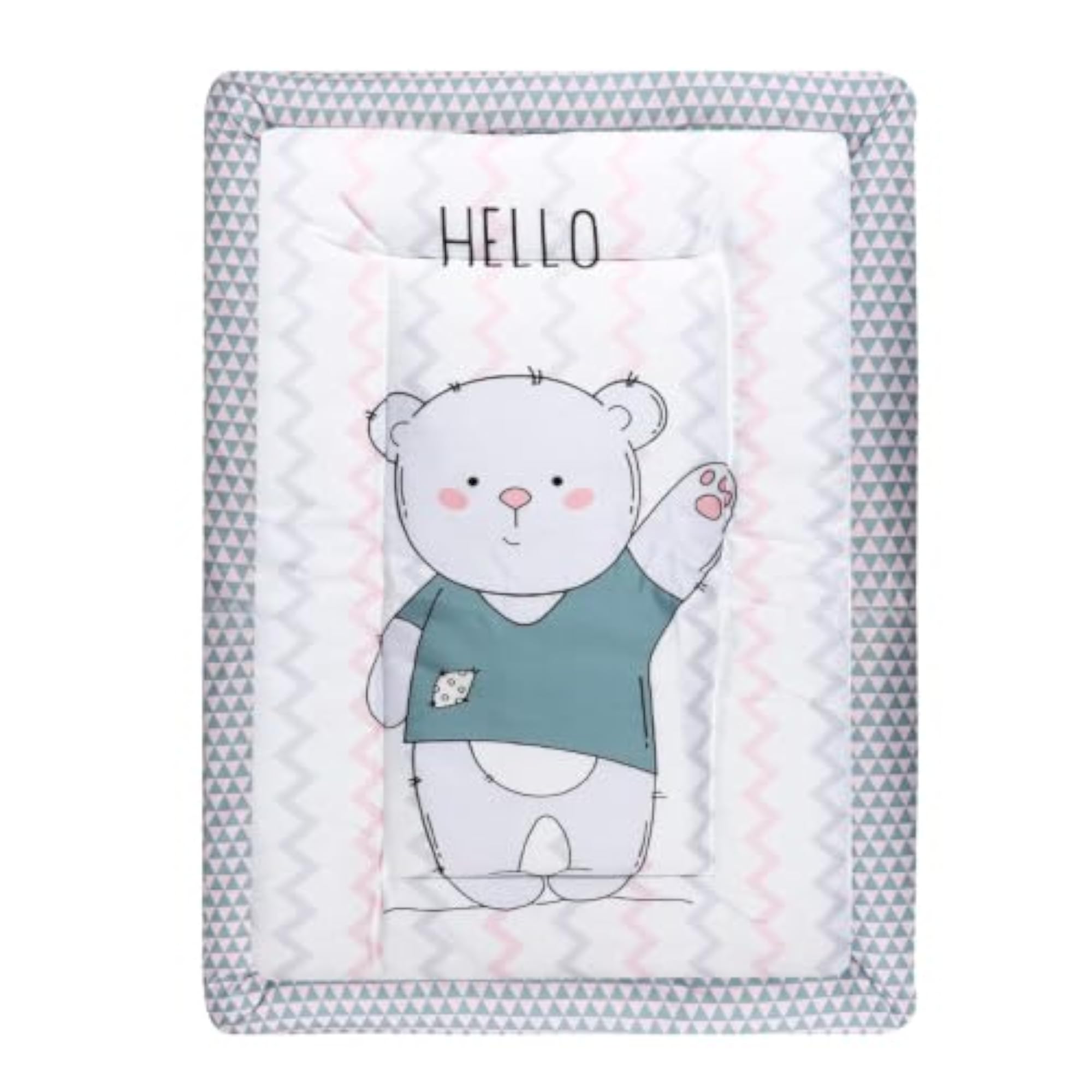 Baby Bedding Set with 2 Side Pillows & 1 Head Pillow