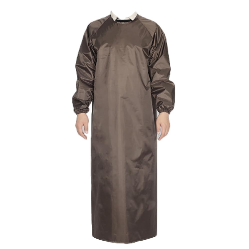 Lightweight Waterproof Apron Oil Resistant Kitchen Long-Sleeved Smock