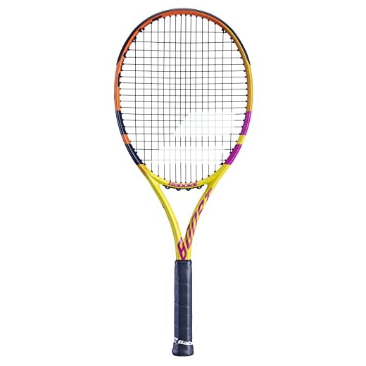 Raquete de Tênis Babolat Aero Boost Rafa - Amarelo/Roxo