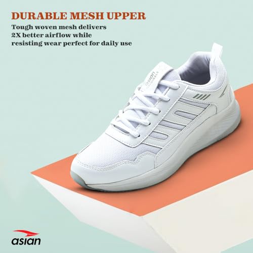 Image of ASIAN Men BOSS-02 Running and Casual Wear Running Shoes with Laces, Lightweight and Comfortable Shoes for Men & Boys, Ideal for Sports, Gym, Walking, and Daily Use