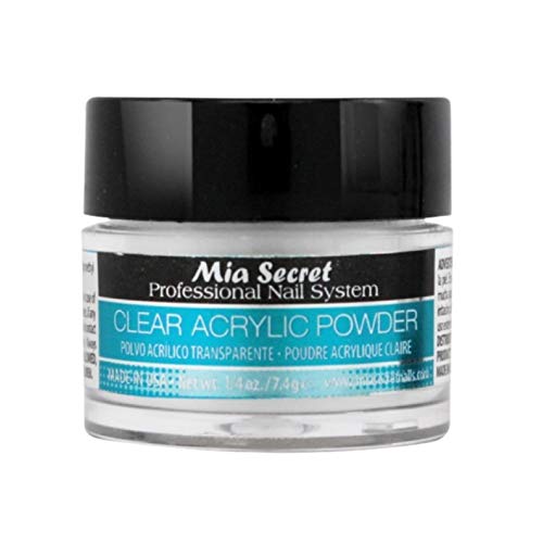 Mia Secret Professional Acrylic Nail System Clear Acrylic Powder 1/4 oz