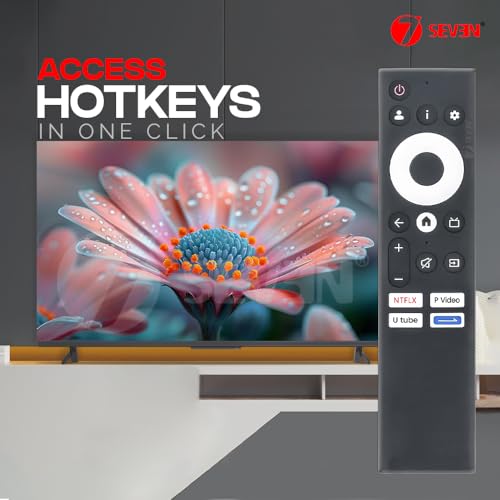 Image of 7SEVEN Compatible with Blaupunkt Google tv Remote Control Suitable for 43QD7050 55CSGT7023 65QD7030 75QD7040 Models Quantum Dot Series Smart 4K QLED Ultra HD Television Without Voice Command