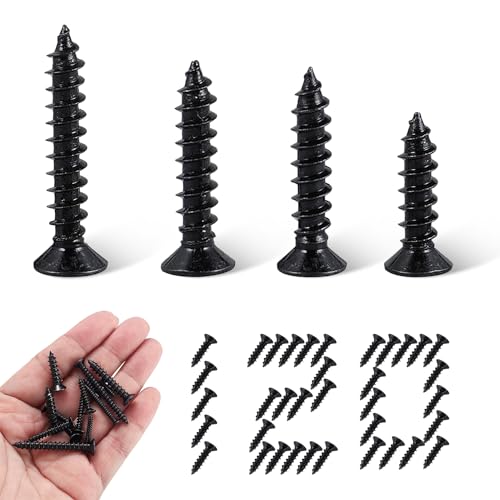 120 Piezas M5 Tornillos Tornillos Autotaladrantes Tornillos Pladur Tornillos Roscachapas Tornillo Roscachapa Tornillos Madera para Madera Fina, Escritorios, Muebles (M5)