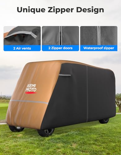 Housse de chariot de golf KEMIMOTO étanche pour modèles 2 à 8 passagers - 6