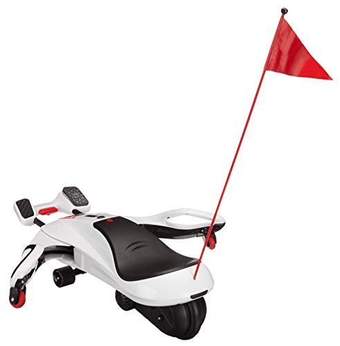 Rollplay Nighthawk NexGen Electric Ride On Toy for Ages 6 & Up with High Power 24V Lithium Ion Battery, Side Handlebars for Steering, and a Top Speed of 6.5 MPH, White