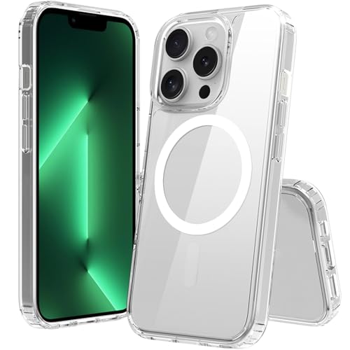 Image of FanTEK Phone Case Compatible with iPhone 13 Pro 6.1 Inch, Magnetic Case Clear Protective Bumper Hard Back Cover
