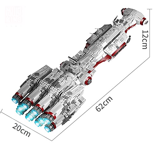 XJJY Bausteine Modell für Technologie Tantive IV, 2905 Stück UCS Super Star Spaceship Building Set, kompatibel mit… – Bild 7