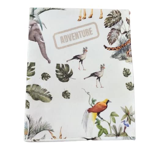 Livre coloriage tissu lavable jungle pour occuper les enfants en voyage