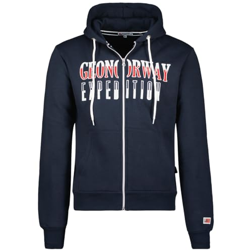 Geographical Norway Ghazen Men Sudadera con Capucha, Marine, XL para Hombre
