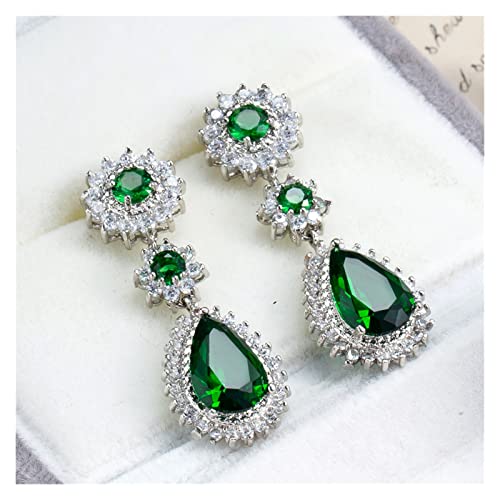 Boucles d'oreilles dames zircon bleu royal le cadeau idéal pour femme