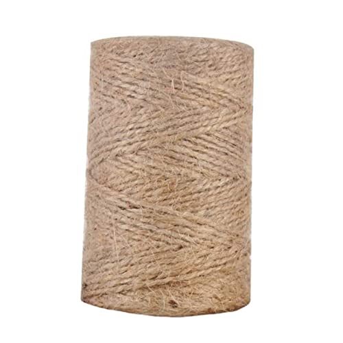 AUTSUPPL 1Roll Natural Jute Twine String Decorative Burlap Rope for Present Wrapping DIY Crafts Home Decor and Vintage Style Projects Durable Easy to Use