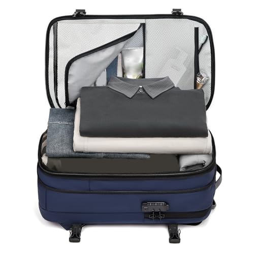 Vacuum Compression Backpack 60L, Expandable Vacuum Backpack Travel, Carry On Air Bag for 17 Inch Laptop Business Travel (Blue)4