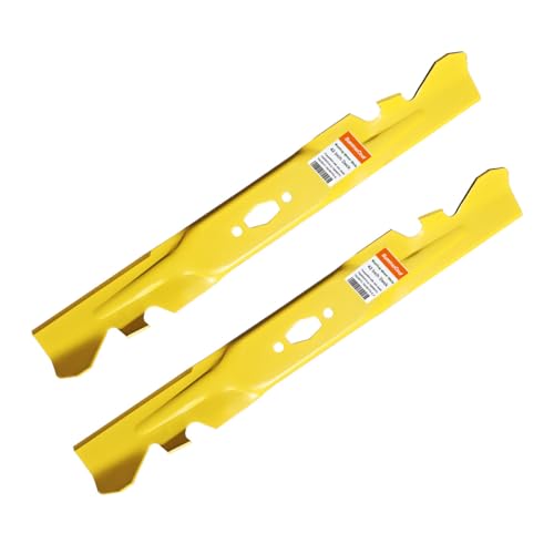 SummerCool 42 Mower Blades Replacement for Cub Cadet ZT1-42 XT1-LT42 ZT1-42E ZTS1-42 XT2-LX42 42 Inch Decks Mowers 742P05177A-X Mulching Mower Blades (2 Pack)