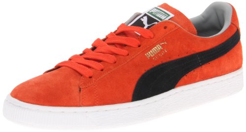 Image of PUMA Suede Classic Sneaker,Cherry Tomato /Black,4 M US Men's