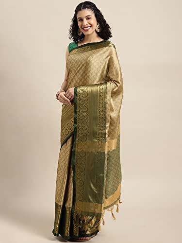 Image of Avantika Fashion Women's Woven Cotton Silk Art Silk Banarasi Saree With Blouse Piece