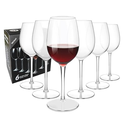 MICHLEY Unbreakable Red Wine Glasses, Tritan Plastic Shatterproof Wine Goblets 12.5 oz, Set of 4
