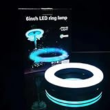 IDTA Hookah Light Shisha Led Ring Lamp Magic Multicolor Light with Remote for Shisha Set Hookah Coals Tray, 16 Colors LED Light Hookah Accessories