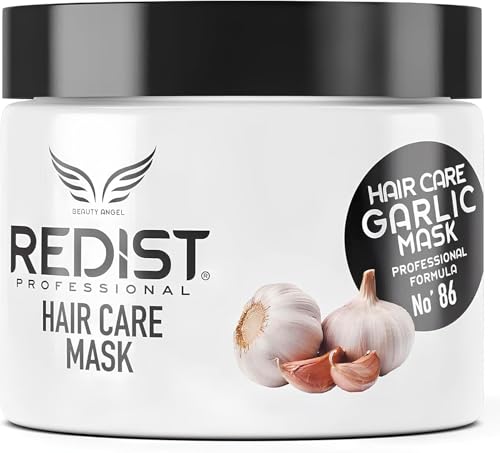 Redist Ajo Mascarilla para el Cuidado del Cabello 475ml | Mascarilla para el cabello con ajo | Tratamiento reparador intensivo