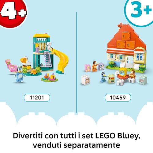 DUPLO Bluey: Visita alla Gelateria di Bluey - Gioco Educativo per Motricità Fine con Macchina Giocattolo, Stand dei Gelati e 2 Figure tra cui Bandit - Regalo per Bambine e Bambini 2+ Anni - 10458 - Lego - Immagine 6