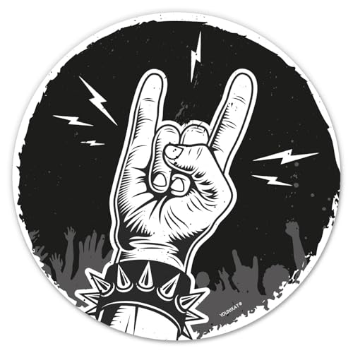 younikat Alfombrilla Heavy Metal Mano I Ø 22 cm Redonda I