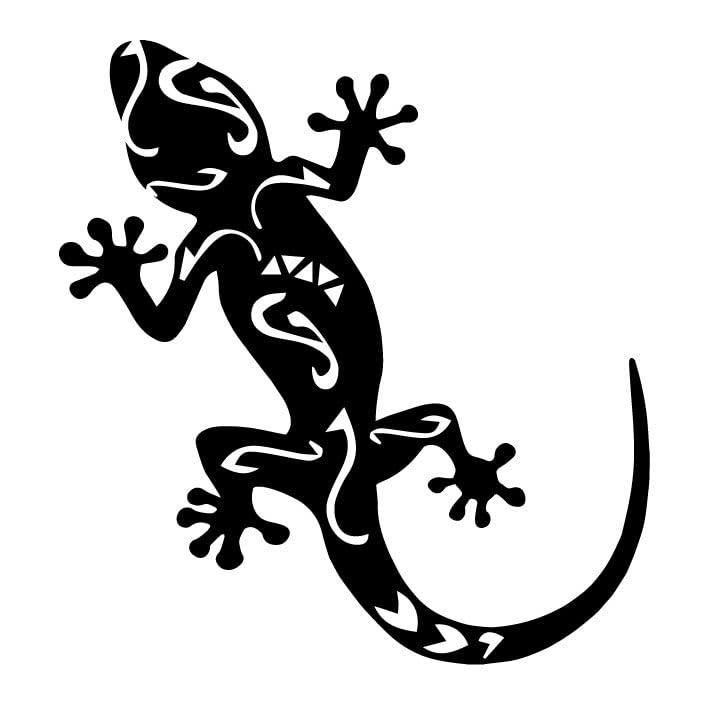 Sticker Lézard – Décoration Autocollant Vinyle pour Voiture, Moto, PC, Frigo – 8 Couleurs au Choix – Résistant UV & Intempéries – Taille...