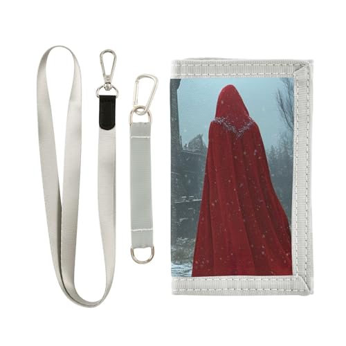 FOLIOSA Kids Wallet for Boys Girls Gothic Castle Print Youth Wallet with Zipper Pocket Card Holders, Novelty Wallet 4.9×2.9 in