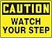 Accuform"Caution Watch Your Step" Safety Sign, Accu-Shield?, 10 x 14 Inches (MSTF661XP)
