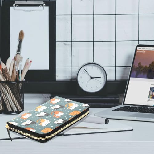 MNSRUU Womens Wallet Purses, Cute Cat Clutch Purses for Women RFID Blocking Credit Card Holder Wallet Leather Zipper Coin Purse2