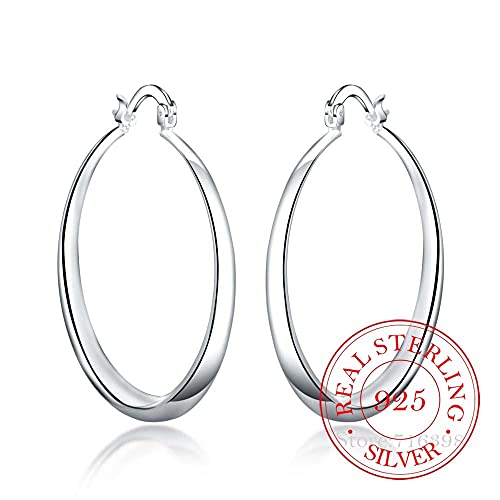 Boucles d'oreilles créoles en argent fin pour un mariage élégant