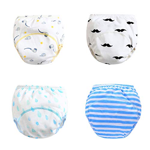 Fandecie Packs de 4 ranitas o ropa interior de entrenamiento para dejar el pañal. Tallas de 5-36 meses