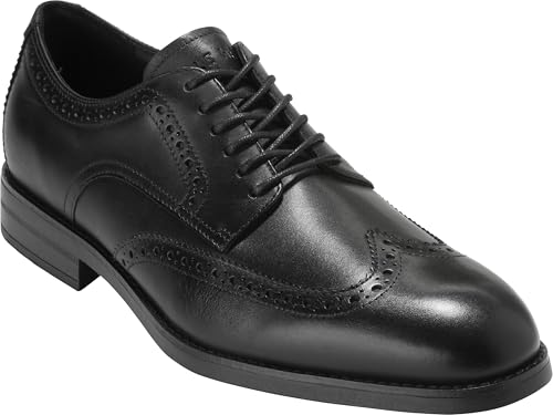Cole Haan Cole Haan Men's Harmon Grand Wingtip Oxfords, Black/Black Water Proof, 9.5-M US