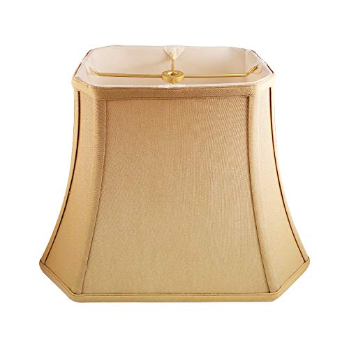Crazy Clearance Royal Designs Rectangle Cut Corner Lamp Shade, Antique Gold, (6 x 8) x (9 x 14) x 10.5 Crazy Clearance Royal Designs Rectangle Cut Corner Lamp Shade, Antique Gold, (6 x 8) x (9 x 14) x 10.5