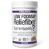 Natural Factors Organic Low FODMAP Reliefiber Powder - Digestive Health Support Supplement with Dietary & Soluble Fiber - Gut Health Support Aids Mild Bloating - Unflavored, 150 g (30 Servings)