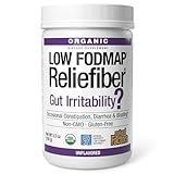 Natural Factors Organic Low FODMAP Reliefiber Powder - Digestive Health Support Supplement with Dietary & Soluble Fiber - Gut Health Support Aids Mild Bloating - Unflavored, 5.3 oz (30 Servings)