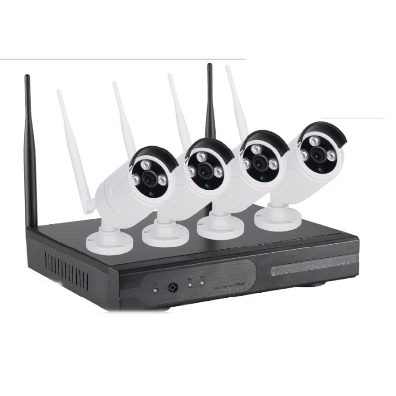 Generico KIT VIDEOSORVEGLIANZA IP WIRELESS WIFI NVR 4 CH 4 TELECAMERE BULLET IR-CUT 2MP DA ESTERNO IP66