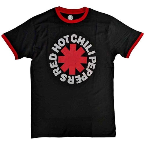 Red Hot Chili Peppers Classic Asterisk - Camiseta para hombre, color negro, Negro, Medium