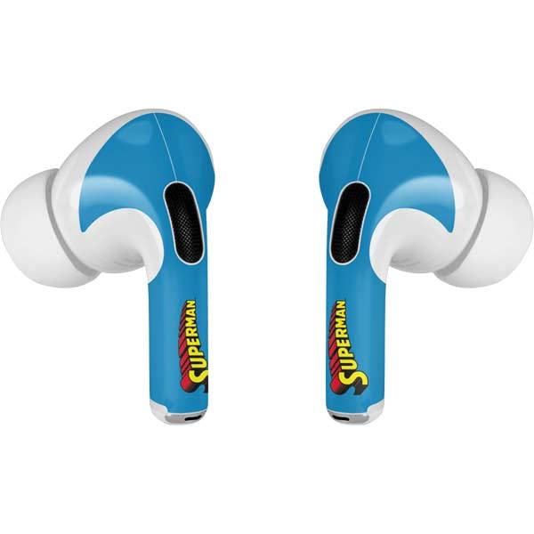 Skinit Decal Audio Skin Compatible with AirPods Pro 2nd Gen - Officially Licensed DC Comics Superman Classic Art Pose Design