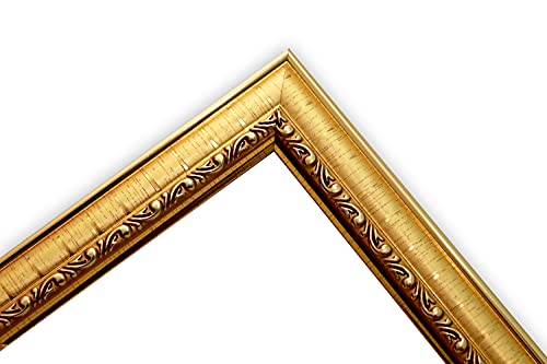 Image of set of 2 8x8 Inch Golden Color flexiable Glass (acrylic) & synthetic wood customized Modern Collage Photo Frames for Wall Hanging table stand
