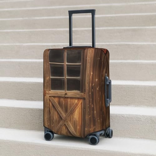 Housse de protection pour valise noire en taille L rustique - 6