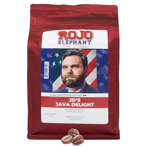 Rojo Elephant J.D.'s Java Delight Handcrafted Whole Bean Coffee