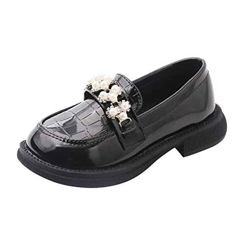 Boys Shoes Girls Slip On Leather Loafer Tassel Bow School Dress Shoes for Girls Shoes for Boys