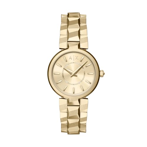 Montre deux aiguilles Armani Exchange AX4407 en acier doré élégant pour femme