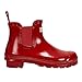 Hunter Women's Original Gloss Chelsea Boots, Military Red, 9 Medium