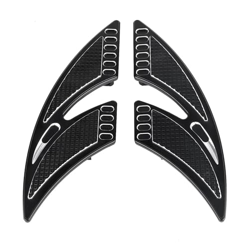 Cale pied moto passager noir pour Touring Electra Street Road Glide King 1993-2026