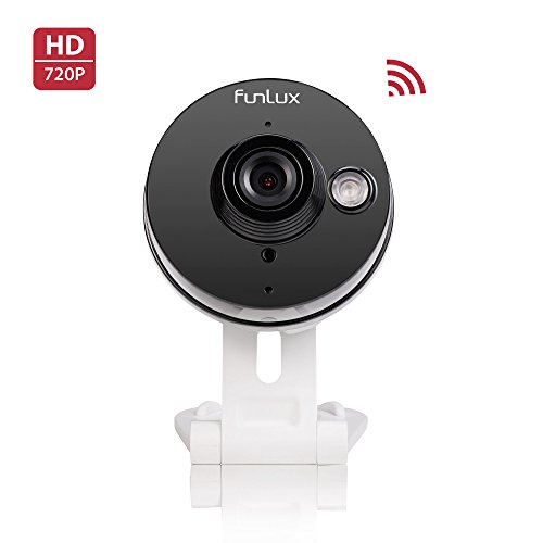 Funlux Camera CH-S1R-WA 720p HD Mini WiFi w/Two-Way Audio + Remote Monitoring Brown Box