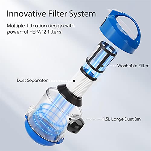 Aigostar Stofzuiger met zak, 700 W, compacte stofzuiger, HEPA-filter, grote capaciteit, klasse A - Image 5